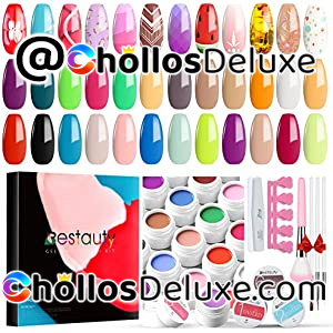 Kit 36 Esmaltes Uñas de Gel +Extras