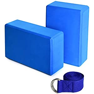 Set Bloque de Yoga/Pilates con Correa de Estiramiento
