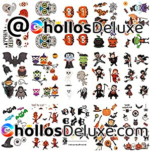 Set Tatuajes Temporales Halloween