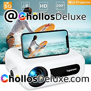 Proyector WiFi 6000 Lúmentes Altavoz +Mando