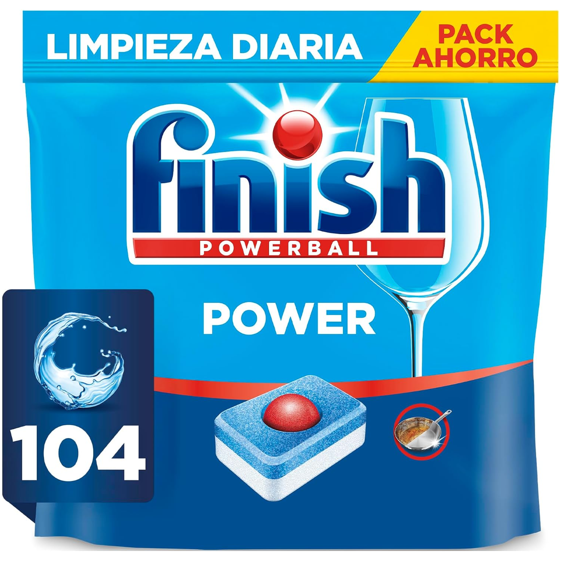 Finish Power All in One 104 Pastillas