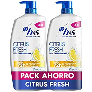 Pack de 2 H&S Citrus Fresh Champú Anticaspa