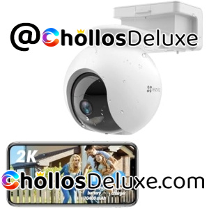 Cámara Vigilancia 2K Exterior WiFi Inalámbrica 10400mAh.
