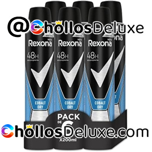 Pack 6 Desodorantes Rexona Invisible Cobalt Dry