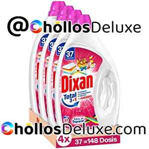 Pack de 4 Dixan Gel Adiós al Separar Total 3+1 148 Lavados