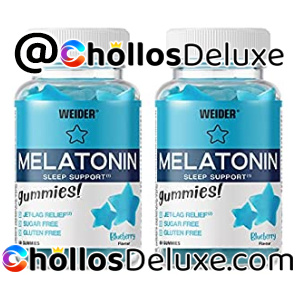 Weider Gummy Pack Duo Melatonin. Botes De Melatonina 1mg En Gominola. X60 Gummies. Sabor Blueberry., Blanco, Arandano, 2 Unidad
