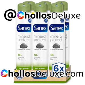 6x Sanex Mineral Protect Desodorantes 200ml