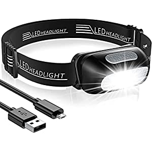 Linterna Frontal LED USB IPX4