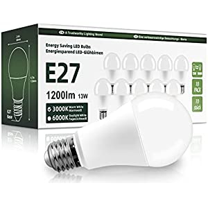 Pack 10 Bombillas LED E27 13W 1200LM