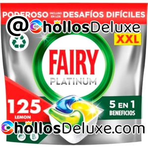 125 Cápsulas Lavavajillas Fairy Platinum All in One