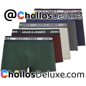 5x Jack & Jones Bóxers Hombre Algodón
