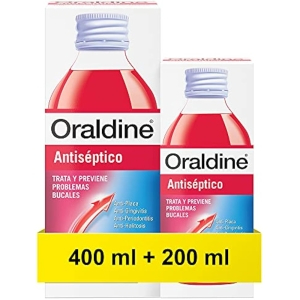 2x Oraldine Colutorio Antiséptico 400ml + 200ml