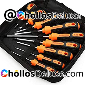 Juego de 9 Destornilladores Puntas Magnéticas +Bolsa Transporte