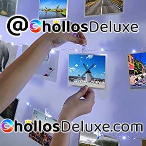 Cadena de Luces LED 11M +50 Pinzas +Extras