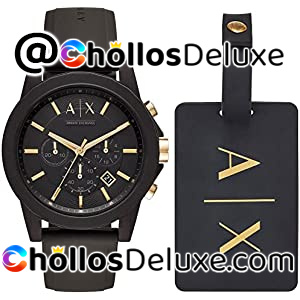 Caja Regalo Armani Exchange Reloj +Etiqueta Maletas