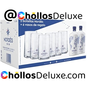 Pack 2 Botellas Nordés Ginebra +6 Copas