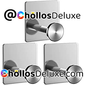 Set 3 Ganchos Adhesivos Pared Cocina y Baño