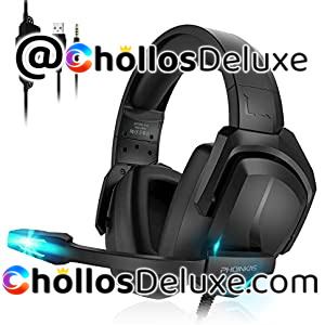 Auriculares LED con Micrófono Flexible