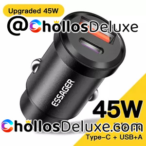 Essager cargador USB de 45W para coche