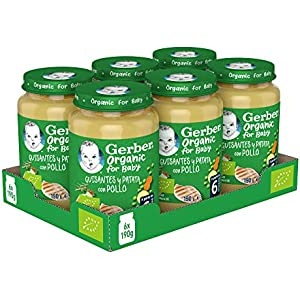 Pack 6 Potitos Organic Gerber