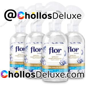 Pack de 4 Flor Instant Perfume Ropa Fragancia Azul
