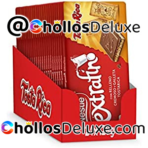 Pack de 24 Nestlé Extrafino Tableta de Chocolate y Galleta Tostarica