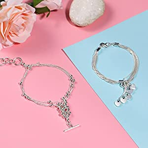 Set 2 Pulseras Mujer Plata 925