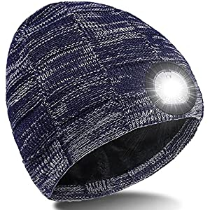 Gorro Unisex con Luz LED Recargable