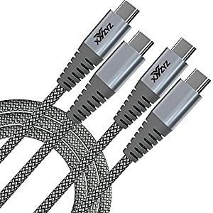 Pack de 2 Cables Trenzados USB Tipo C a USB Tipo C 2M