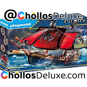 Barco Pirata Calavera Playmobil Flotante