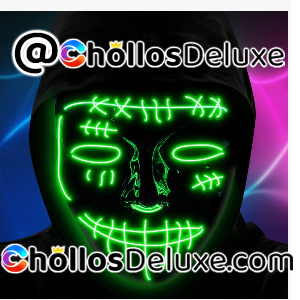 Máscara Iluminación LED 3 Modos