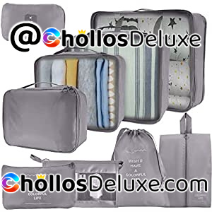 Set de 9 Bolsas Organizadoras Maletas