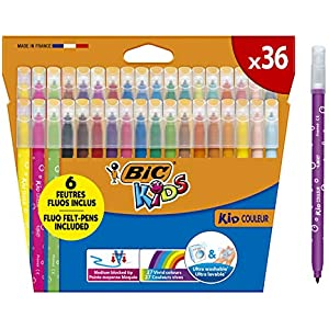 Estuche 36 Rotuladores BIC Kids