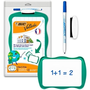 2x BIC Pizarra Doble Cara +Borrador +Rotulador