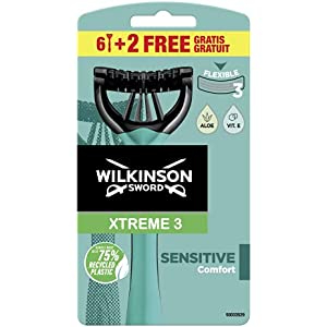 Pack de 8 Unidades Wilkinson Xtreme 3 Pure Sensitive