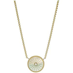 Fossil Collar Eslabones Mujer Val Blue Crush Nácar