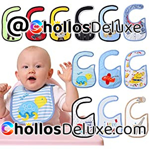 Set de 12 Baberos Bebé Impermeables