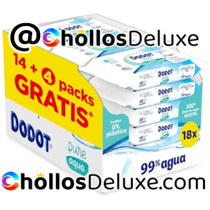 18x Dodot Pure Aqua 48 Toallitas Bebé