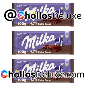 3x Milka Extra Cacao Chocolate con Leche 100g