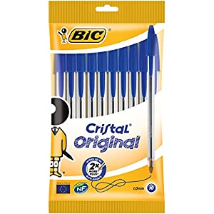 10 Unidades BIC Cristal Original Punta Media