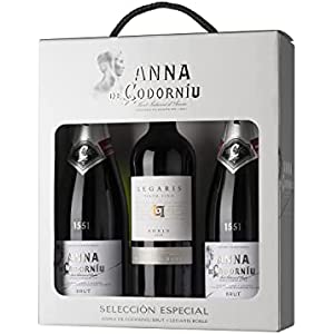 Estuche Regalo 2 Cavas Anna de Codorníu + Vino Tinto Legaris DO Ribera del Duero