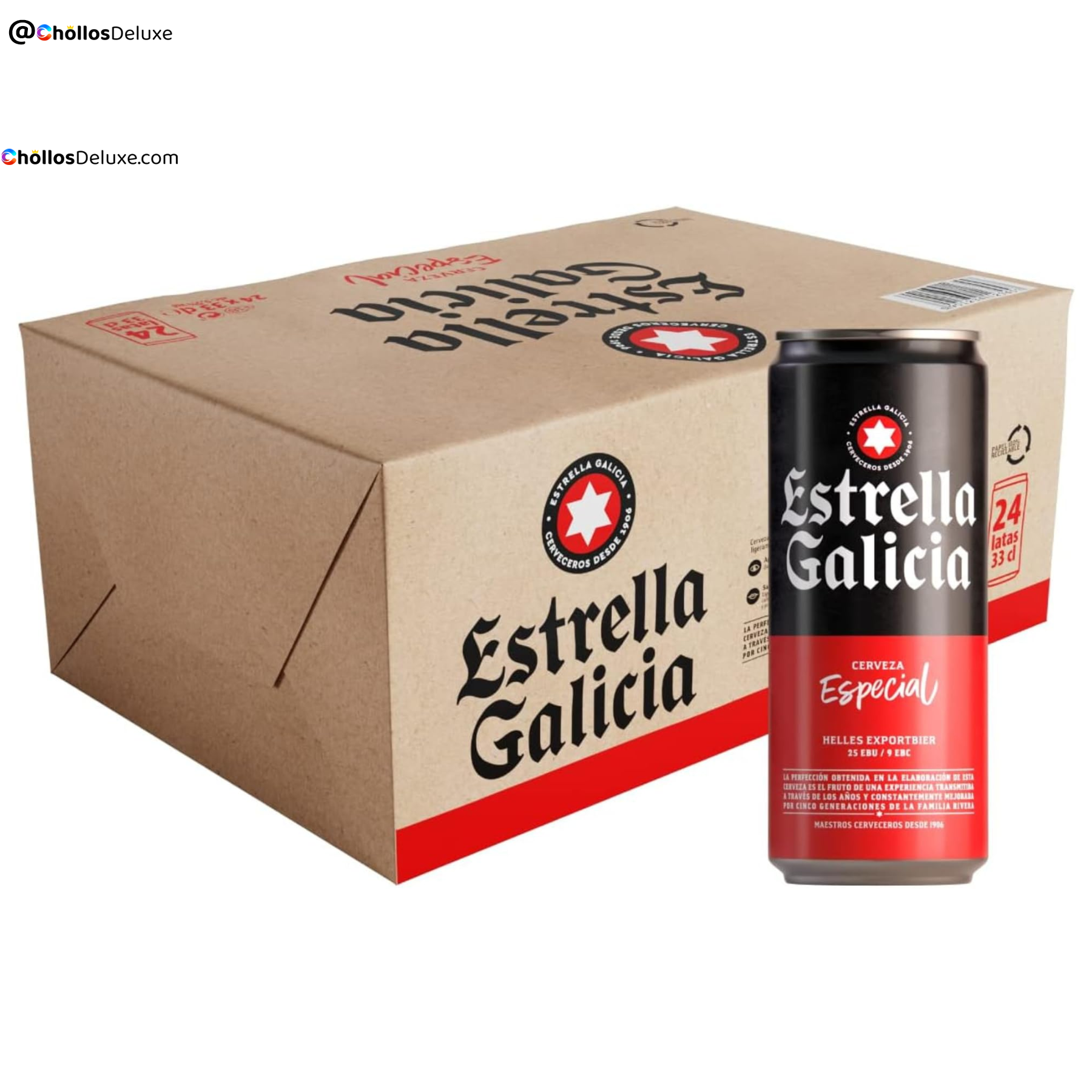 Estrella Galicia Especial Cerveza 24 Latas 33cl