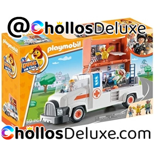 Playmobil Camión Ambulancia Luces y Sonidos con Estación