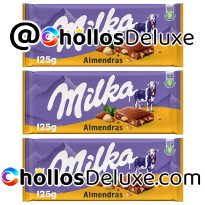 3x Milka Chocolate Leche Almendras 125g