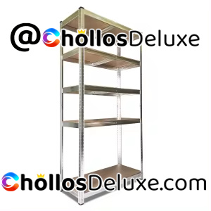Estantería Metálica Galvanizada 180x 90x 40cm +Guantes de Seguridad