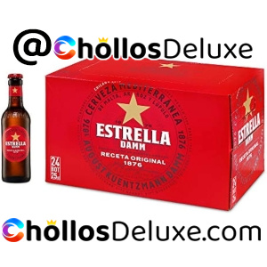 24 Botellines Cerveza Estrella Damm 25cl