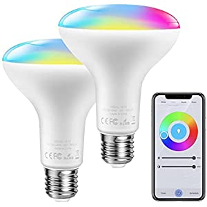 Pack de 2 Bombillas LED RGB Inteligentes E27 Alexa/Google