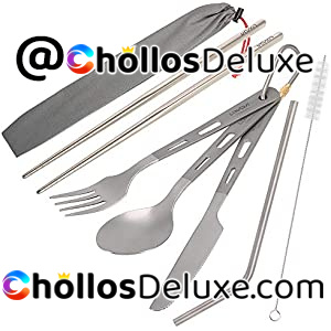 Set 6 Utensilios Acero Inoxidable