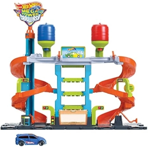Hot Wheels City Mega Torre Lavado de Coches
