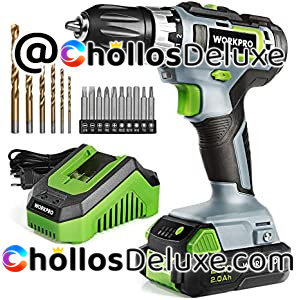 Taladro Atornillador a Batería +16 Accesorios